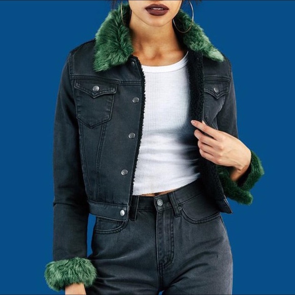 UNIF DARIA BLACK DENIM JACKET - Picture 6 of 6